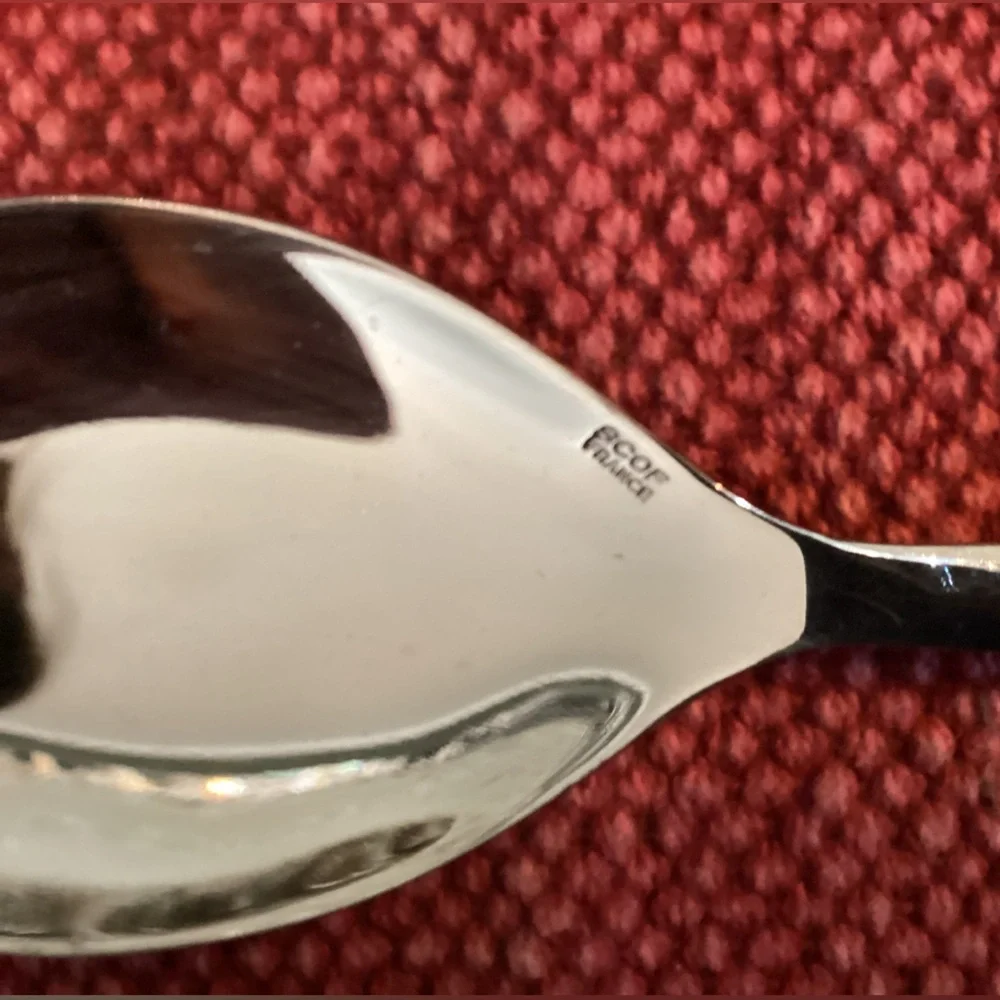 SCOF FRANCE pearled ivory salad servers ( set of 2)